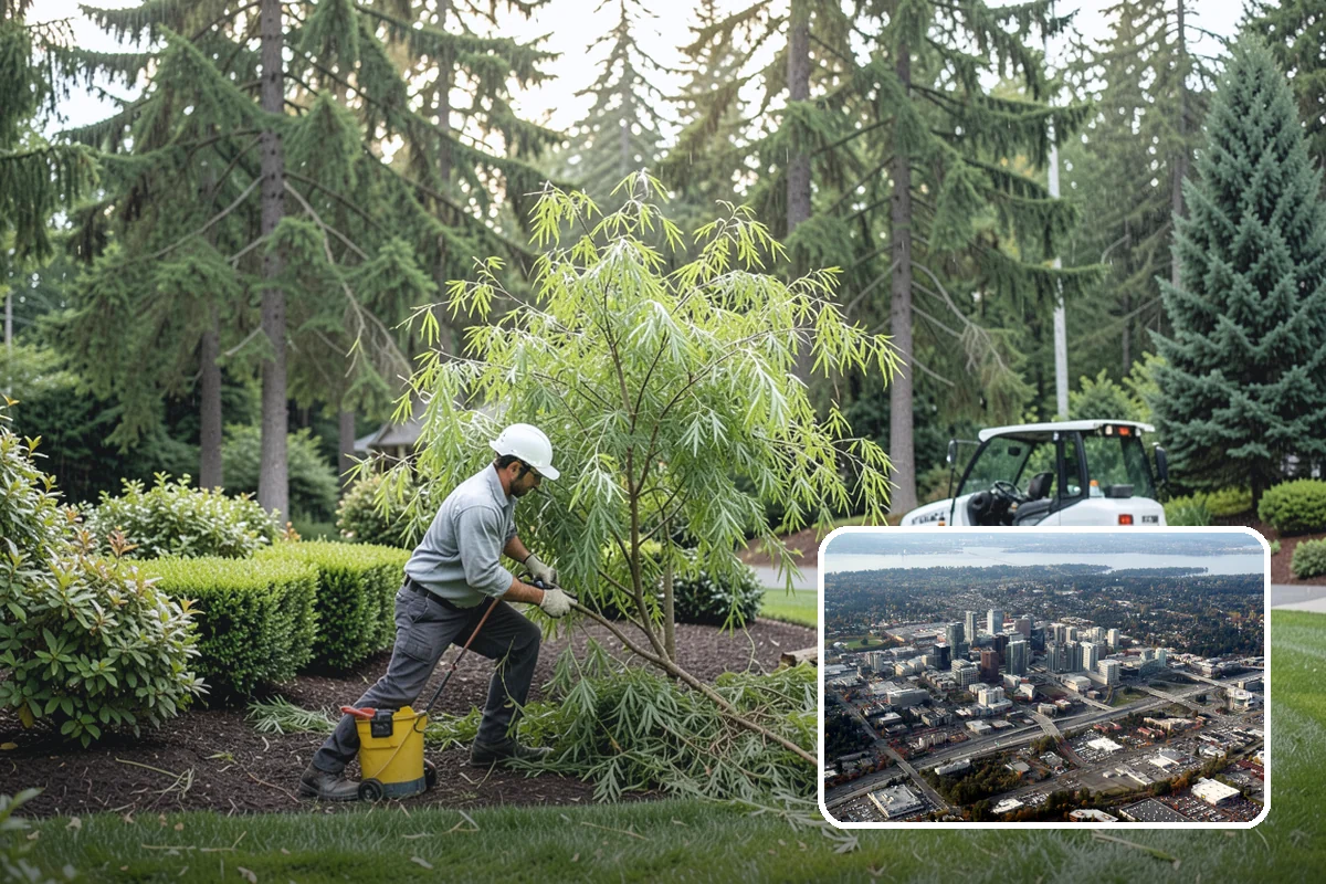 Bi-Weekly Lawn Mowing in Bellevue, King County, WA - Cost-effective cadence for slower-growing shaded lawns