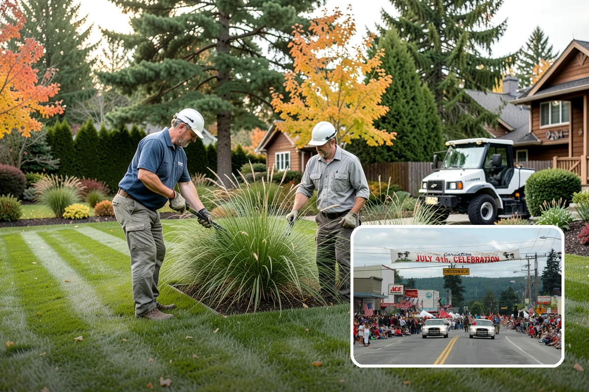 Bi-Weekly Lawn Mowing in Carnation, King County, WA - Cost-effective cadence for slower-growing shaded lawns