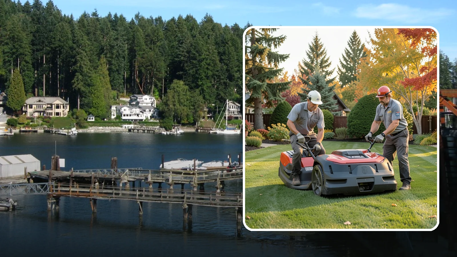 Bi-Weekly Lawn Mowing in Gig Harbor, Pierce County, WA - Maintain a neat yard on an every-other-week schedule that suits shadier Northwest lots and slower-growing turf.