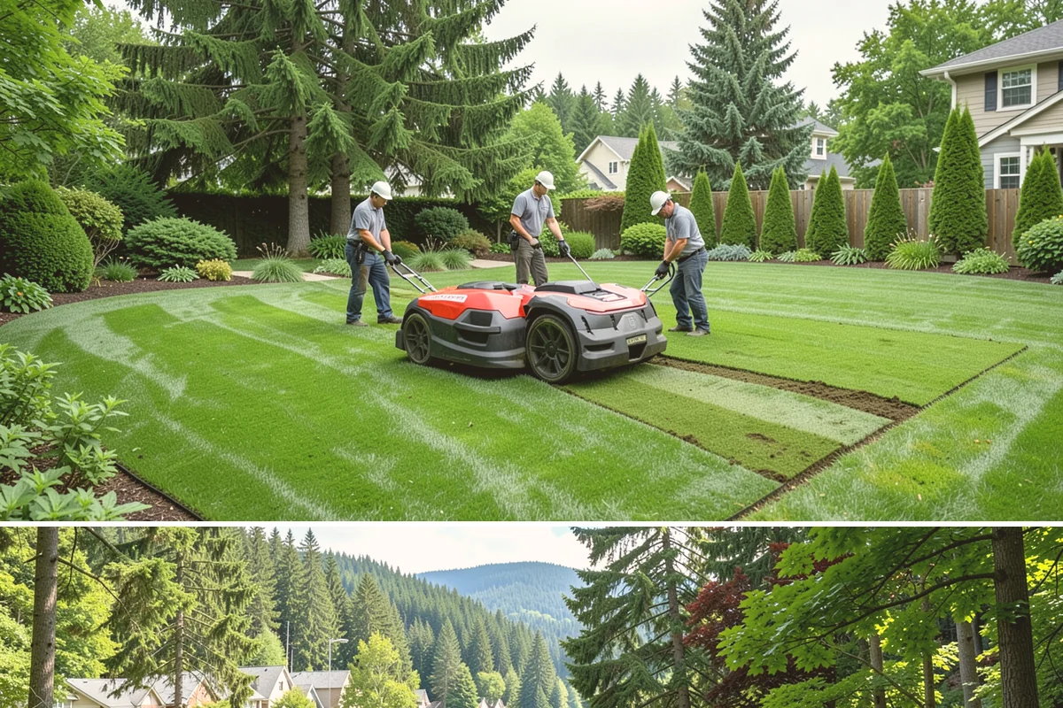 Bi-Weekly Lawn Mowing in Lake Forest Park, King County, WA - Biweekly works well spring through fall for shaded lots, though we recommend switching to weekly during the vigorous May-to-June...