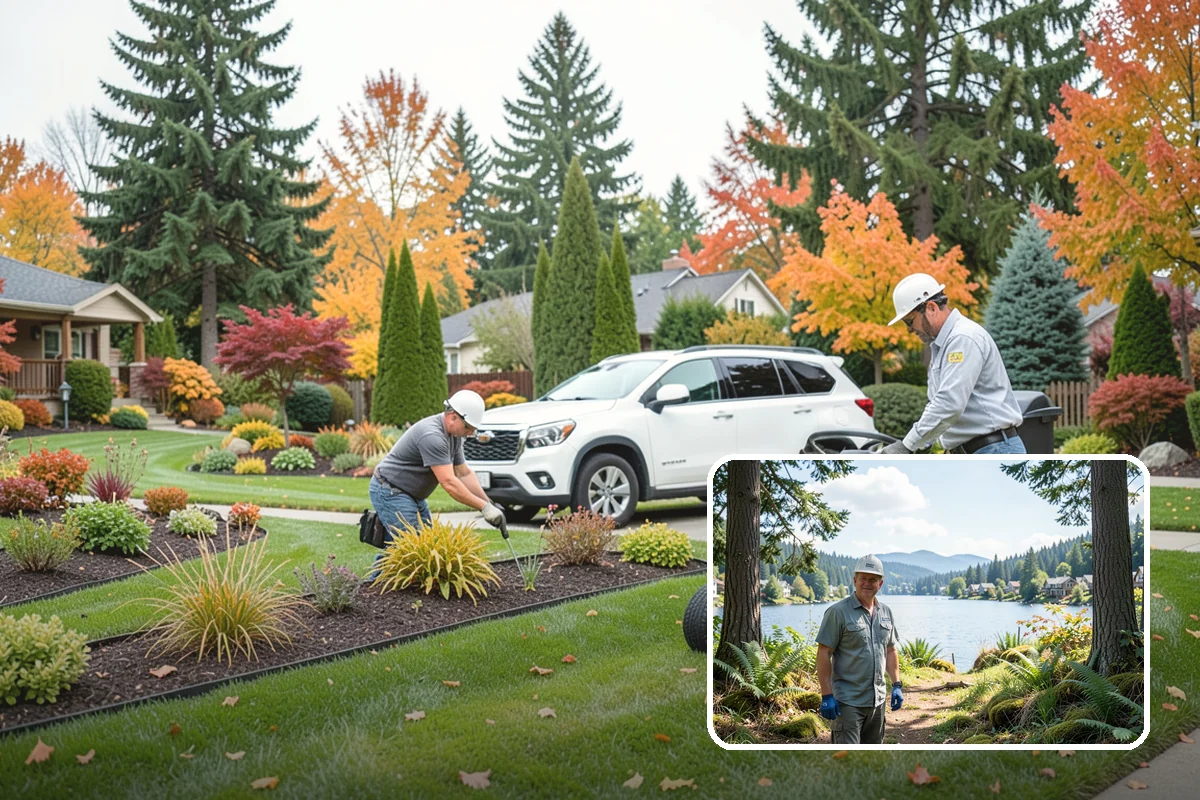 Bi-Weekly Lawn Mowing in Milton, King County, WA - Cost-effective cadence for slower-growing shaded lawns