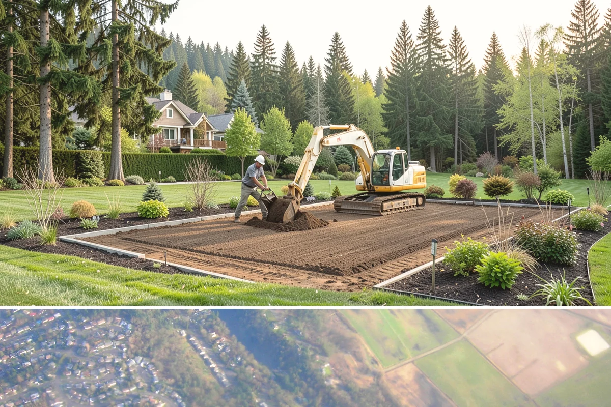 Bioswale Installation in Algona, King County, WA - Best built and planted spring or fall.