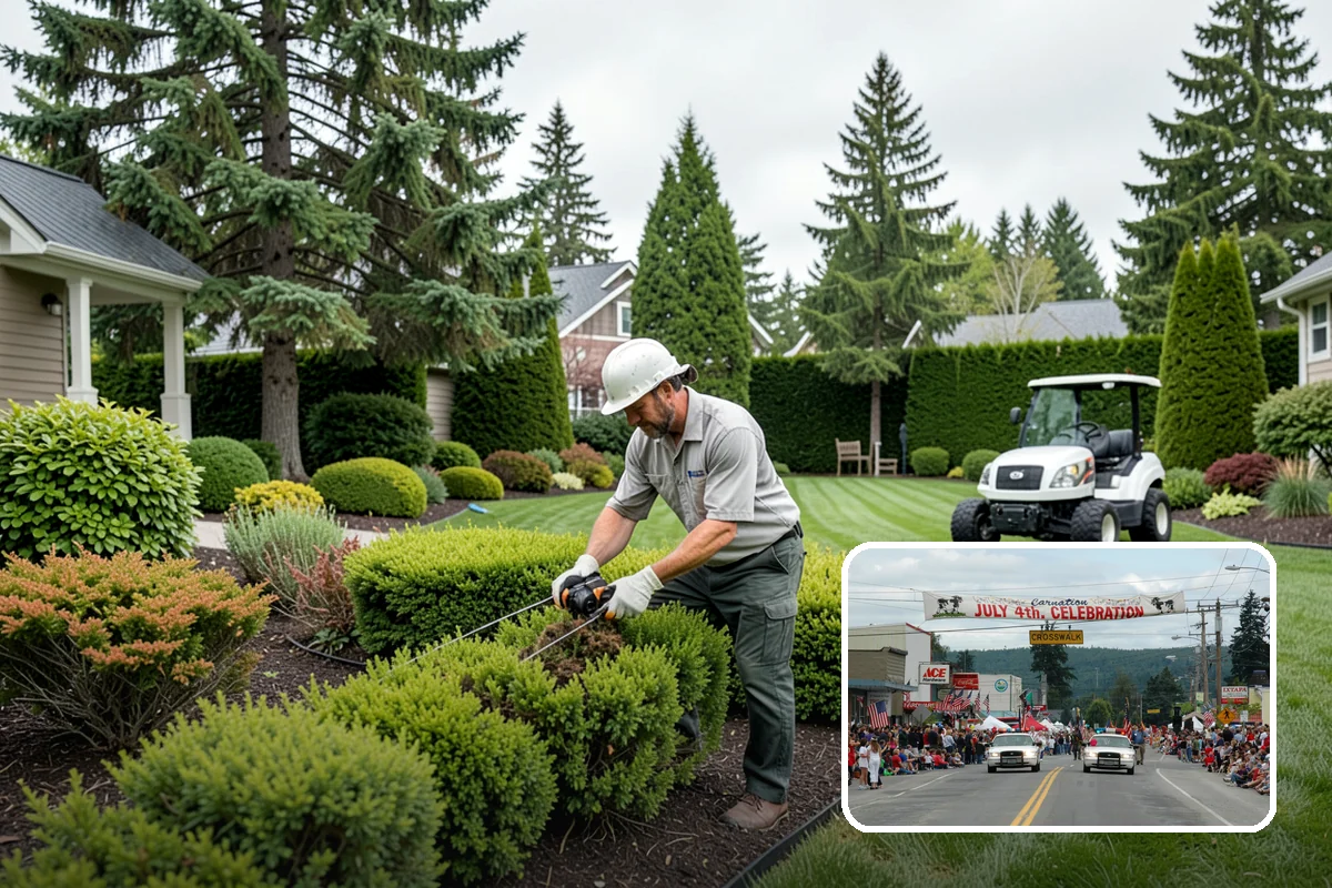 Bioswale Installation in Carnation, King County, WA - Manages and filters stormwater