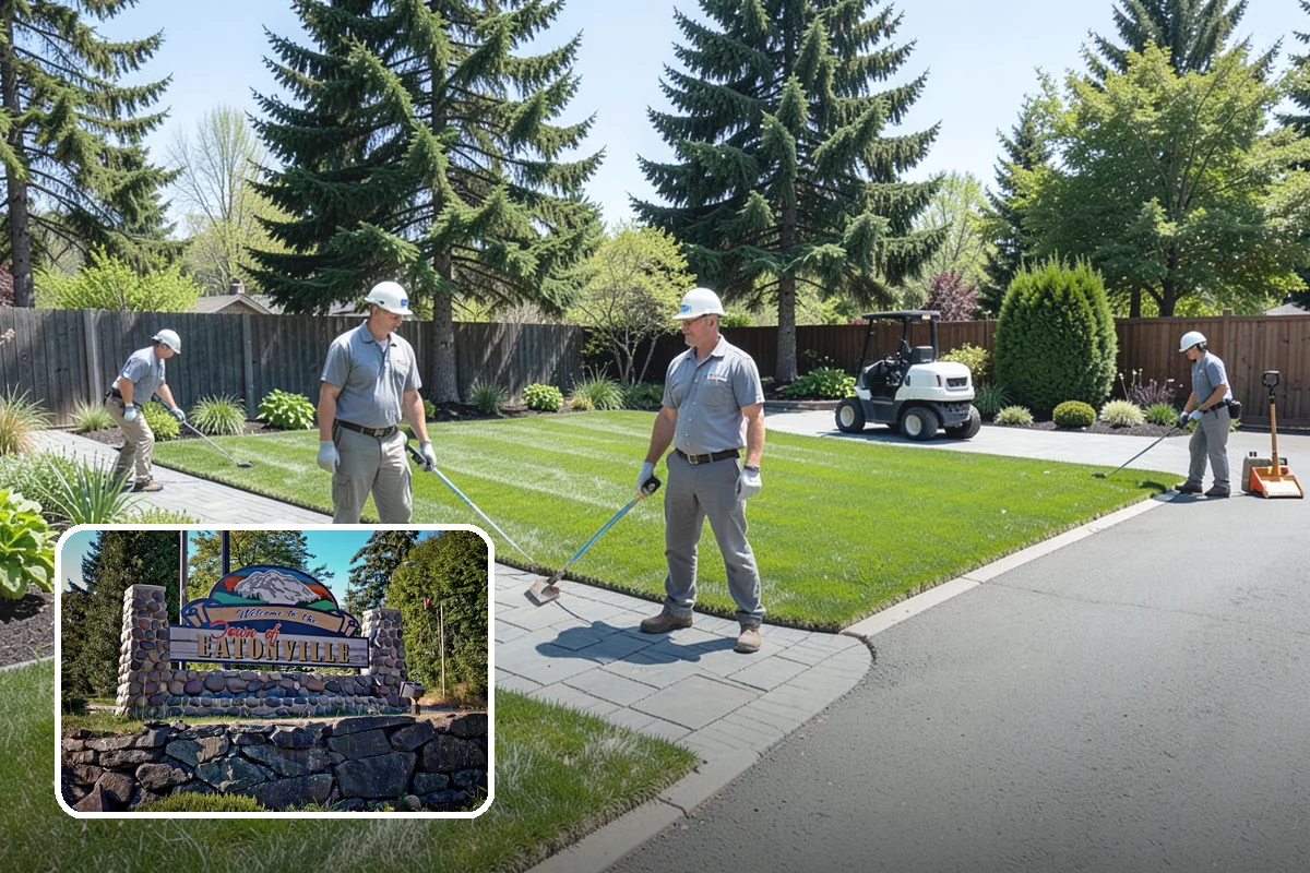 Bioswale Installation in Eatonville, Pierce County, WA - Manages and filters stormwater