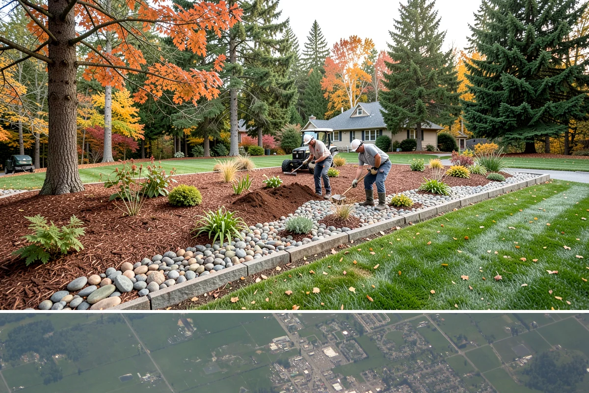 Bioswale Installation in Enumclaw, King County, WA - Best built and planted spring or fall.