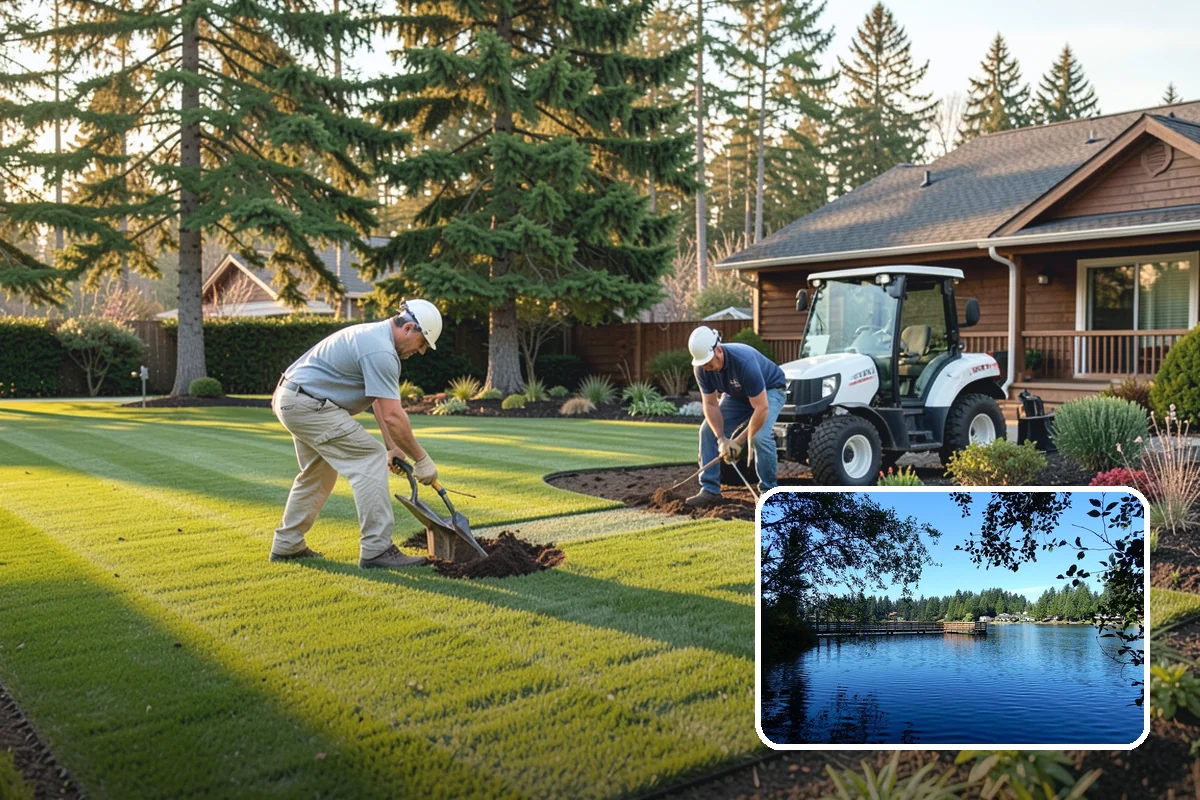 Bioswale Installation in Federal Way, King County, WA - Manages and filters stormwater