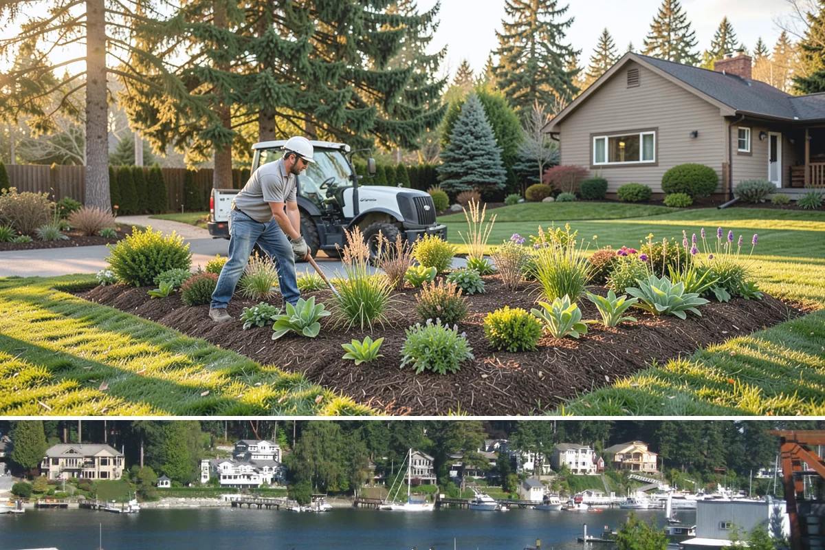 Bioswale Installation in Gig Harbor, Pierce County, WA - Best built and planted spring or fall.