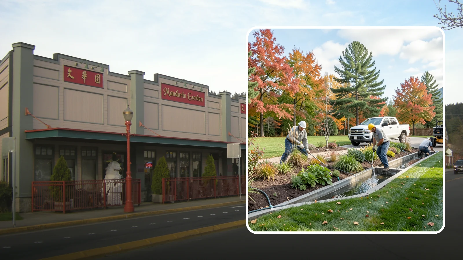 Bioswale Installation in Issaquah, King County, WA - Engineered bioswales that channel, slow, and filter stormwater runoff naturally and attractively.