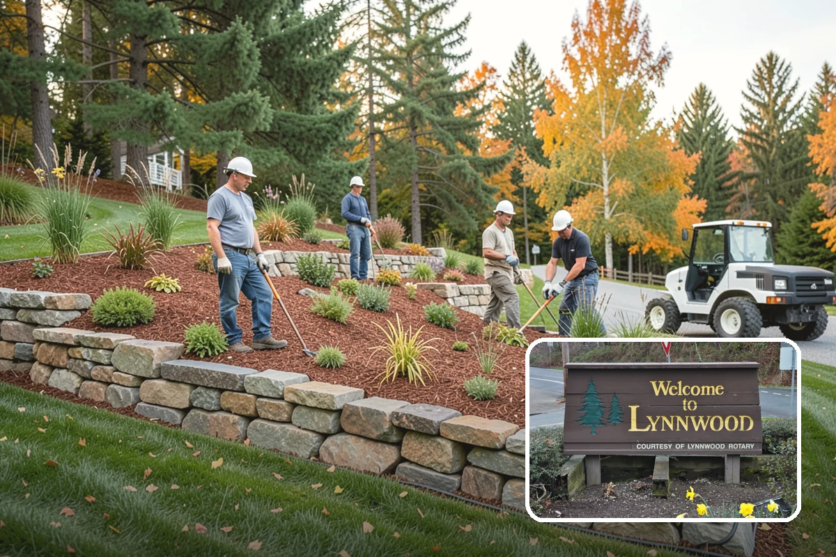 Bioswale Installation in Lynnwood, Snohomish County, WA - Manages and filters stormwater
