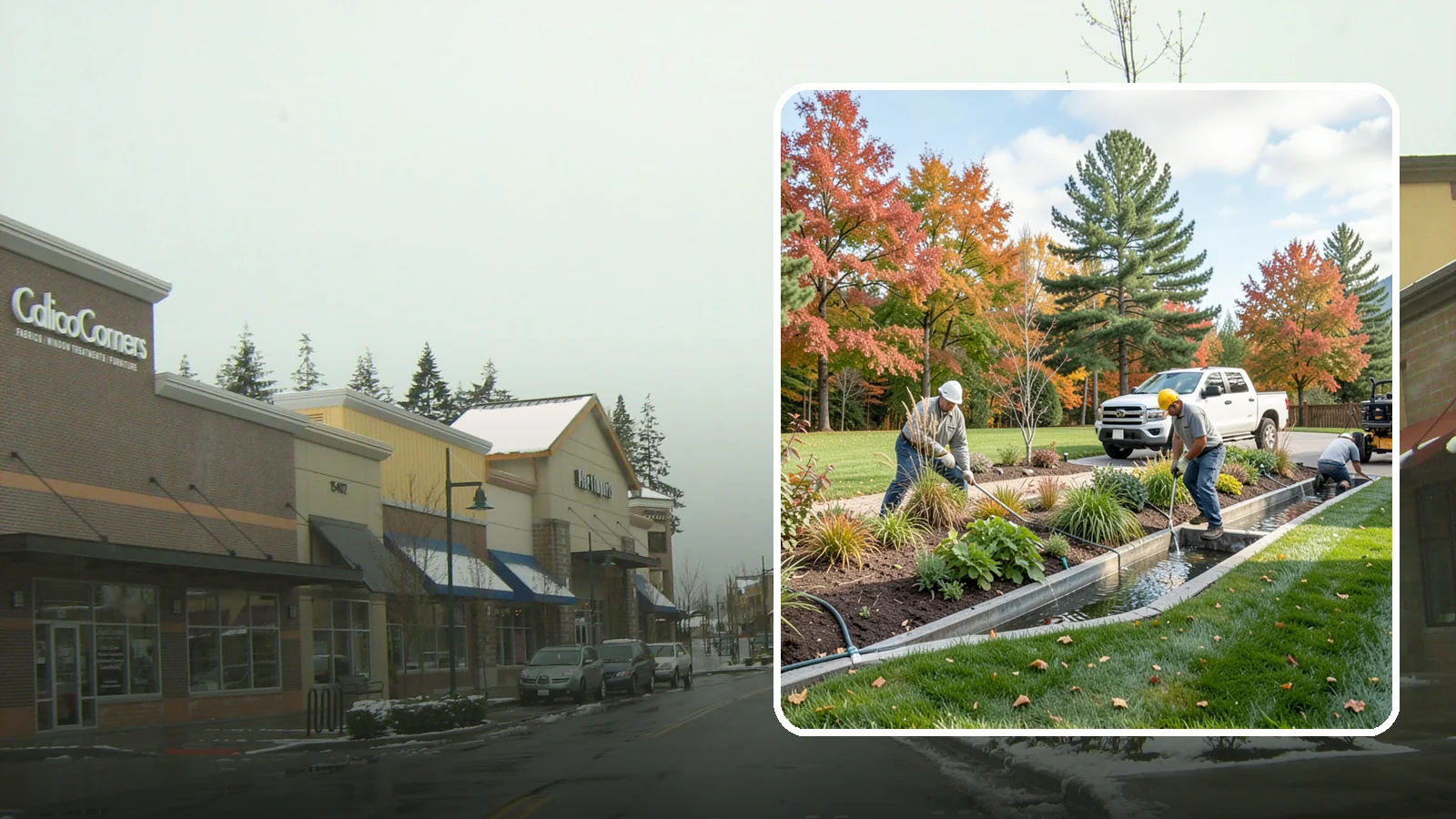 Bioswale Installation in Mill Creek, Snohomish County, WA - Engineered bioswales that channel, slow, and filter stormwater runoff naturally and attractively.