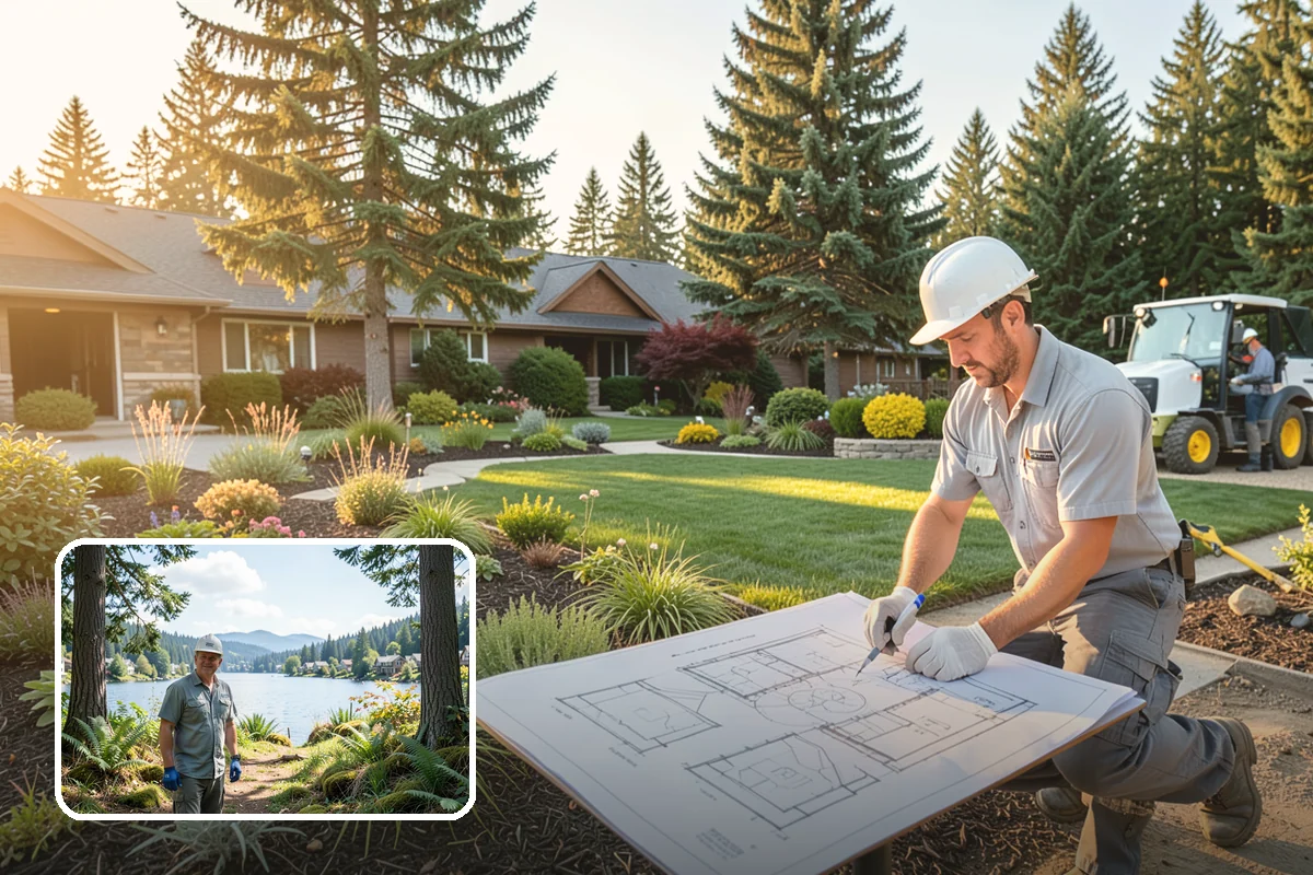 Bioswale Installation in Milton, King County, WA - Manages and filters stormwater