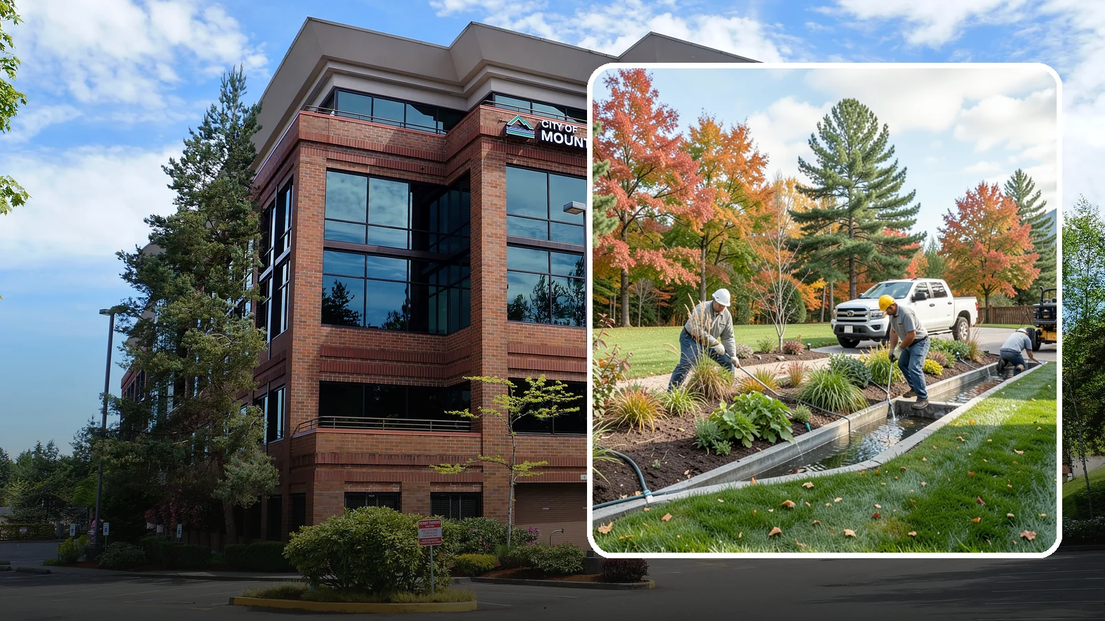 Bioswale Installation in Mountlake Terrace, Snohomish County, WA - Engineered bioswales that channel, slow, and filter stormwater runoff naturally and attractively.