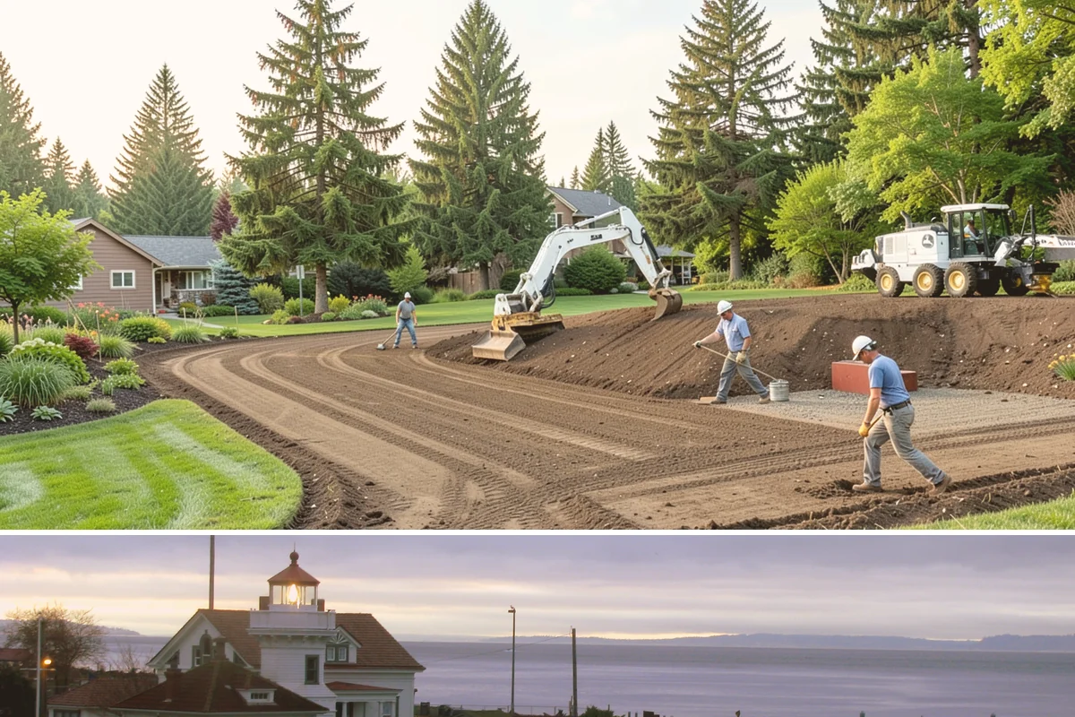 Bioswale Installation in Mukilteo, Snohomish County, WA - Best built and planted spring or fall.