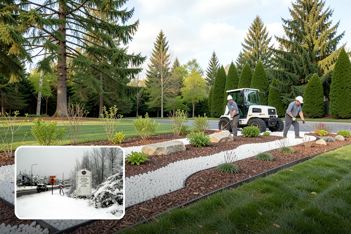 Bioswale Installation in Newcastle, King County, WA - Manages and filters stormwater