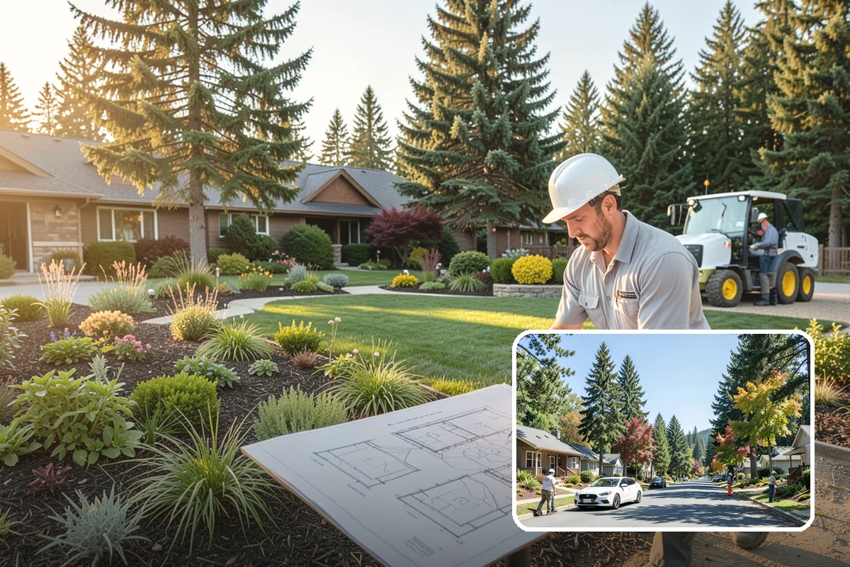 Bioswale Installation in Orting, Pierce County, WA - Manages and filters stormwater