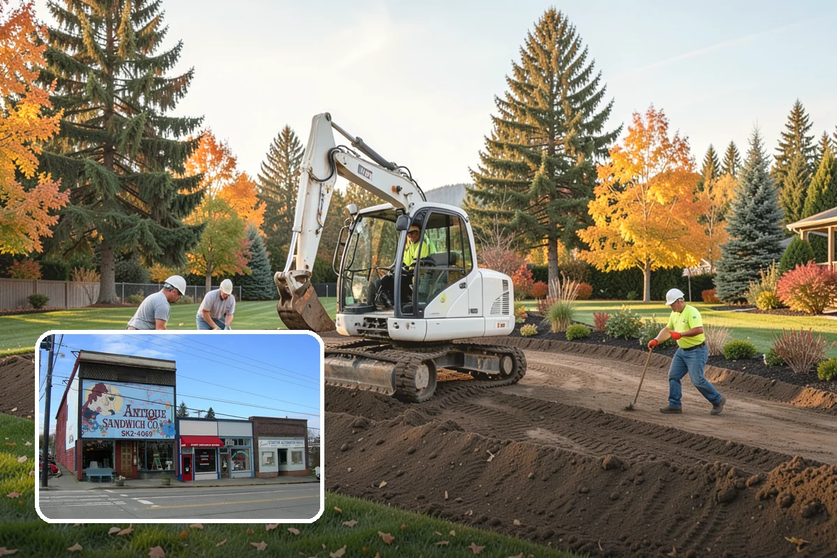 Bioswale Installation in Ruston, Pierce County, WA - Manages and filters stormwater
