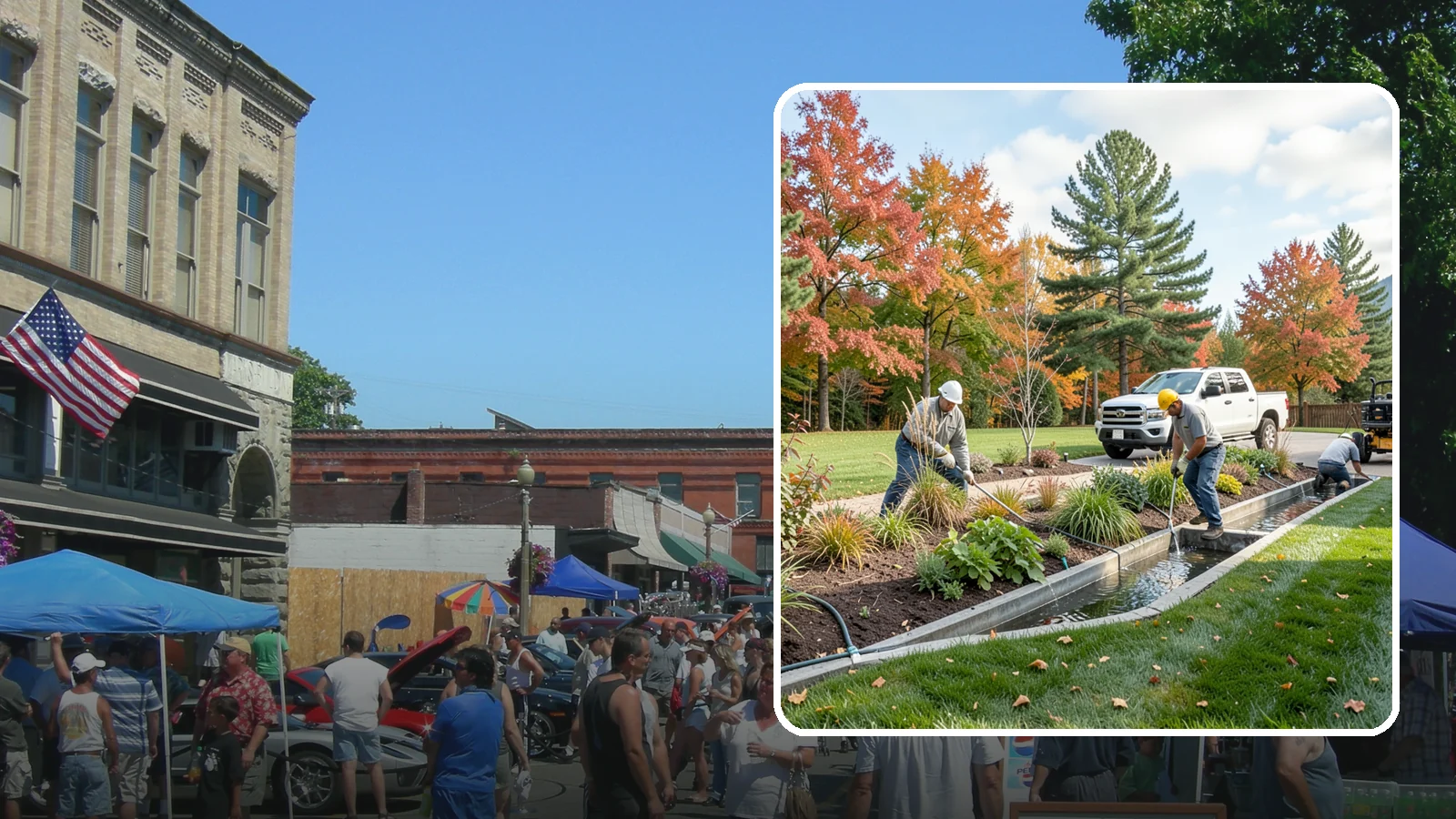 Bioswale Installation in Snohomish, Snohomish County, WA - Engineered bioswales that channel, slow, and filter stormwater runoff naturally and attractively.