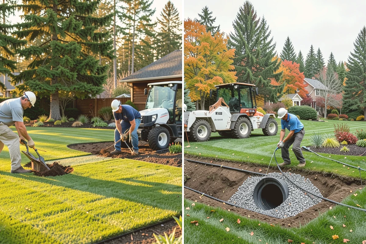 Bioswale Installation in Snohomish, Snohomish County, WA - Assess runoff and flow paths
