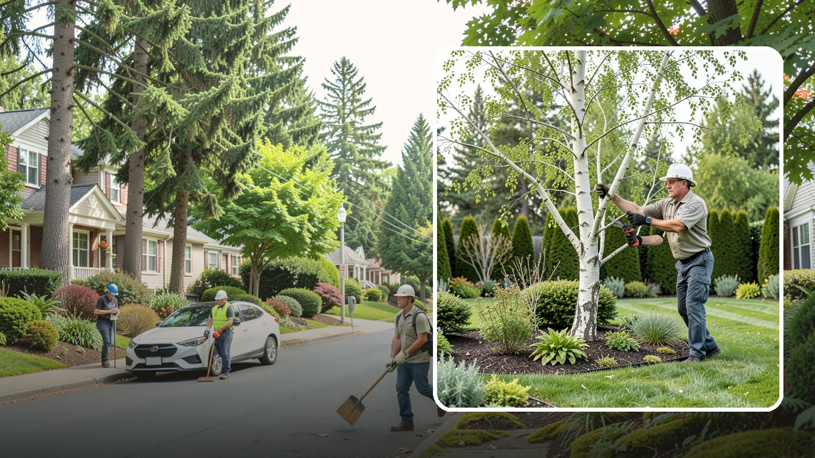 Birch Tree Pruning in Beaux Arts Village, King County, WA - Well-timed birch pruning that limits heavy sap bleeding while improving health and structure.