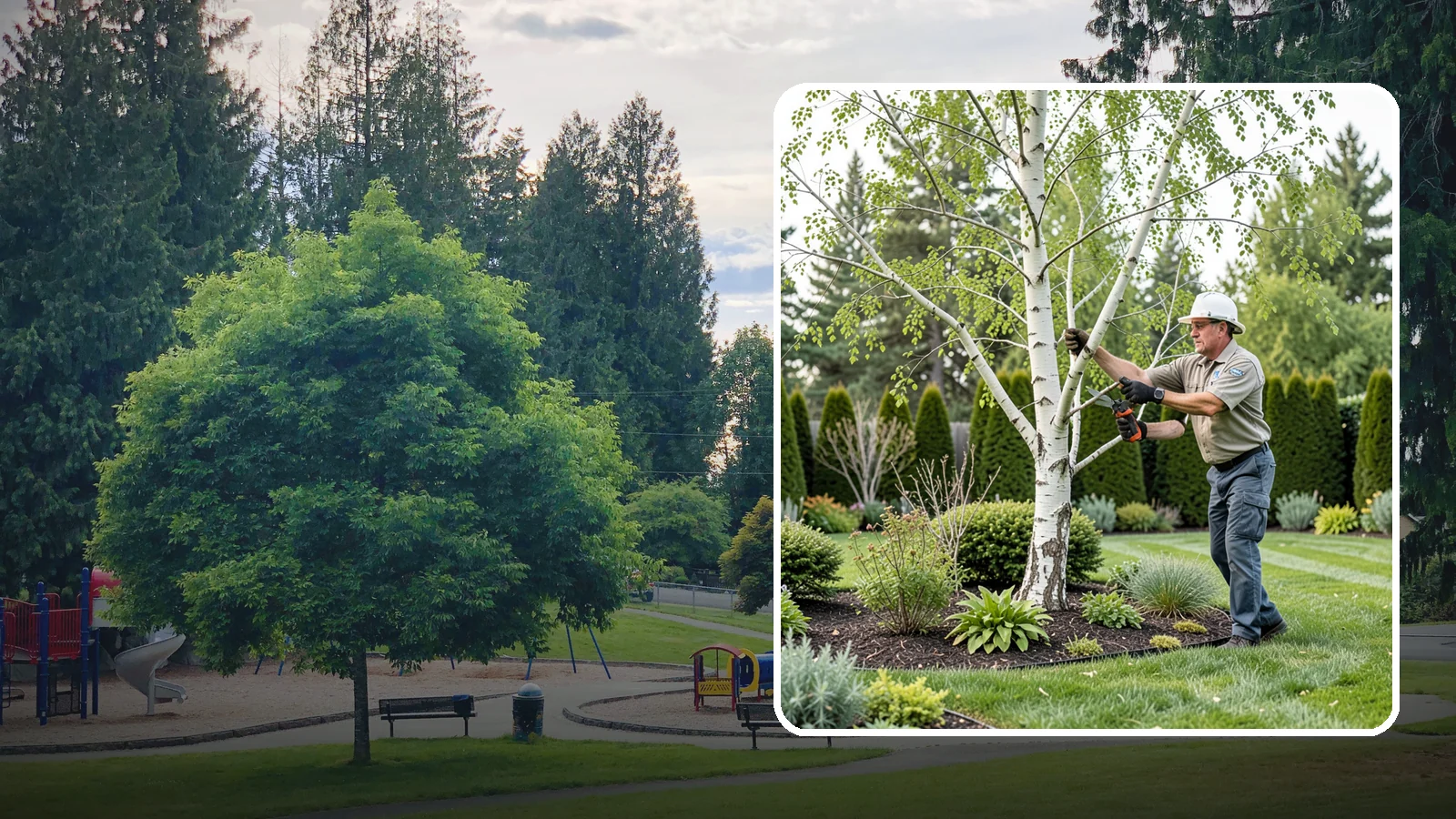 Birch Tree Pruning in Bonney Lake, Pierce County, WA - Well-timed birch pruning that limits heavy sap bleeding while improving health and structure.