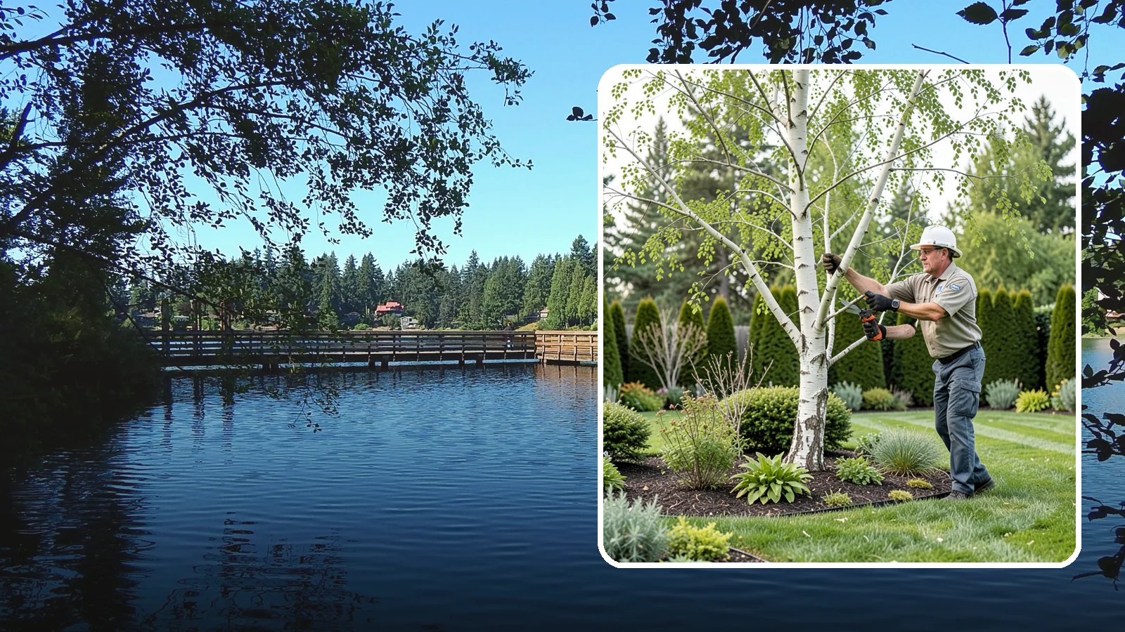 Birch Tree Pruning in Federal Way, King County, WA - Well-timed birch pruning that limits heavy sap bleeding while improving health and structure.