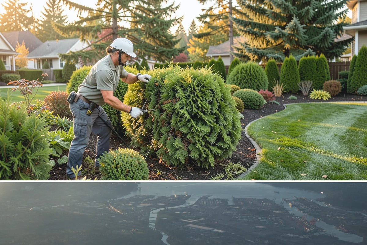 Birch Tree Pruning in Fife, Pierce County, WA - Best pruned in summer or late fall to avoid spring sap bleeding.