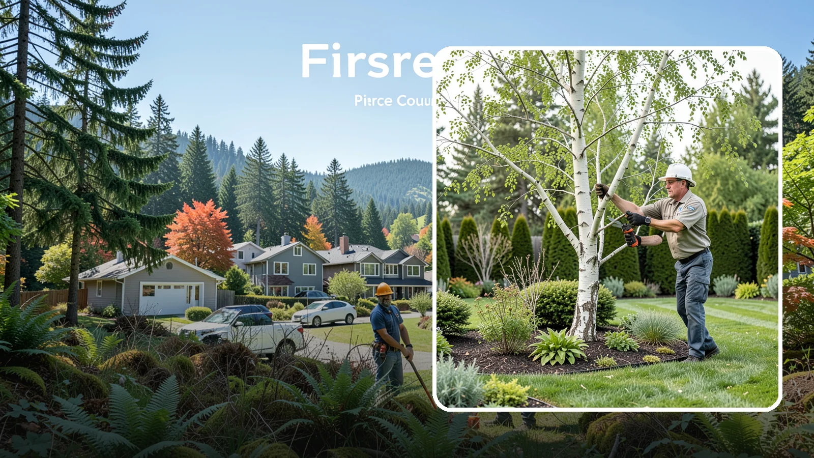 Birch Tree Pruning in Fircrest, Pierce County, WA - Well-timed birch pruning that limits heavy sap bleeding while improving health and structure.