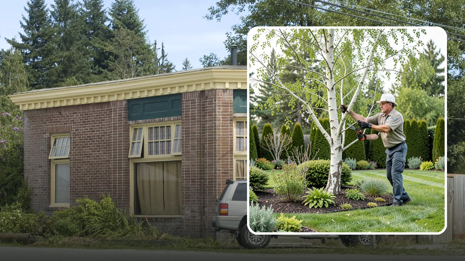 Birch Tree Pruning in Hamilton, Skagit County, WA - Well-timed birch pruning that limits heavy sap bleeding while improving health and structure.