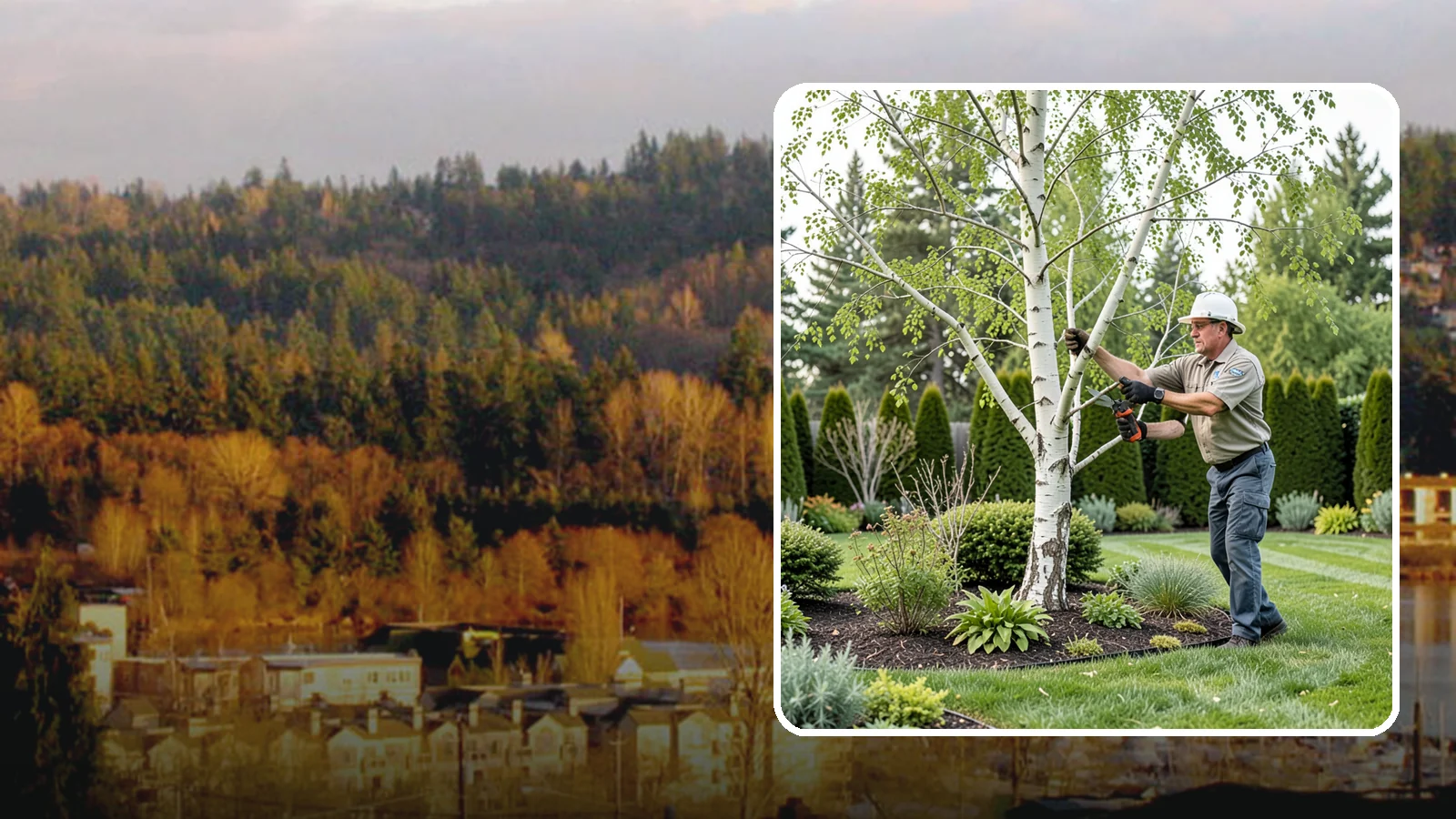 Birch Tree Pruning in Kenmore, King County, WA - Well-timed birch pruning that limits heavy sap bleeding while improving health and structure.