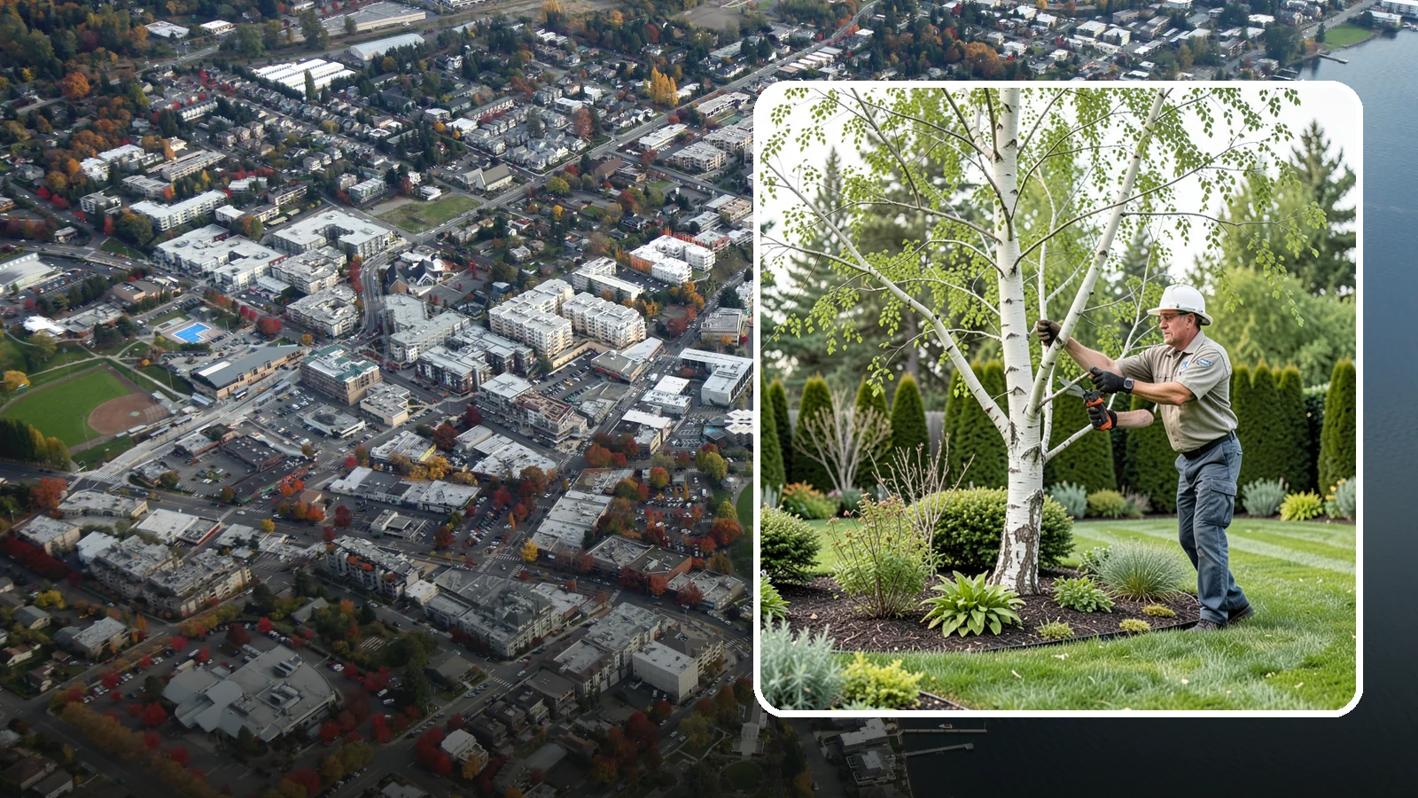 Birch Tree Pruning in Kirkland, King County, WA - Well-timed birch pruning that limits heavy sap bleeding while improving health and structure.