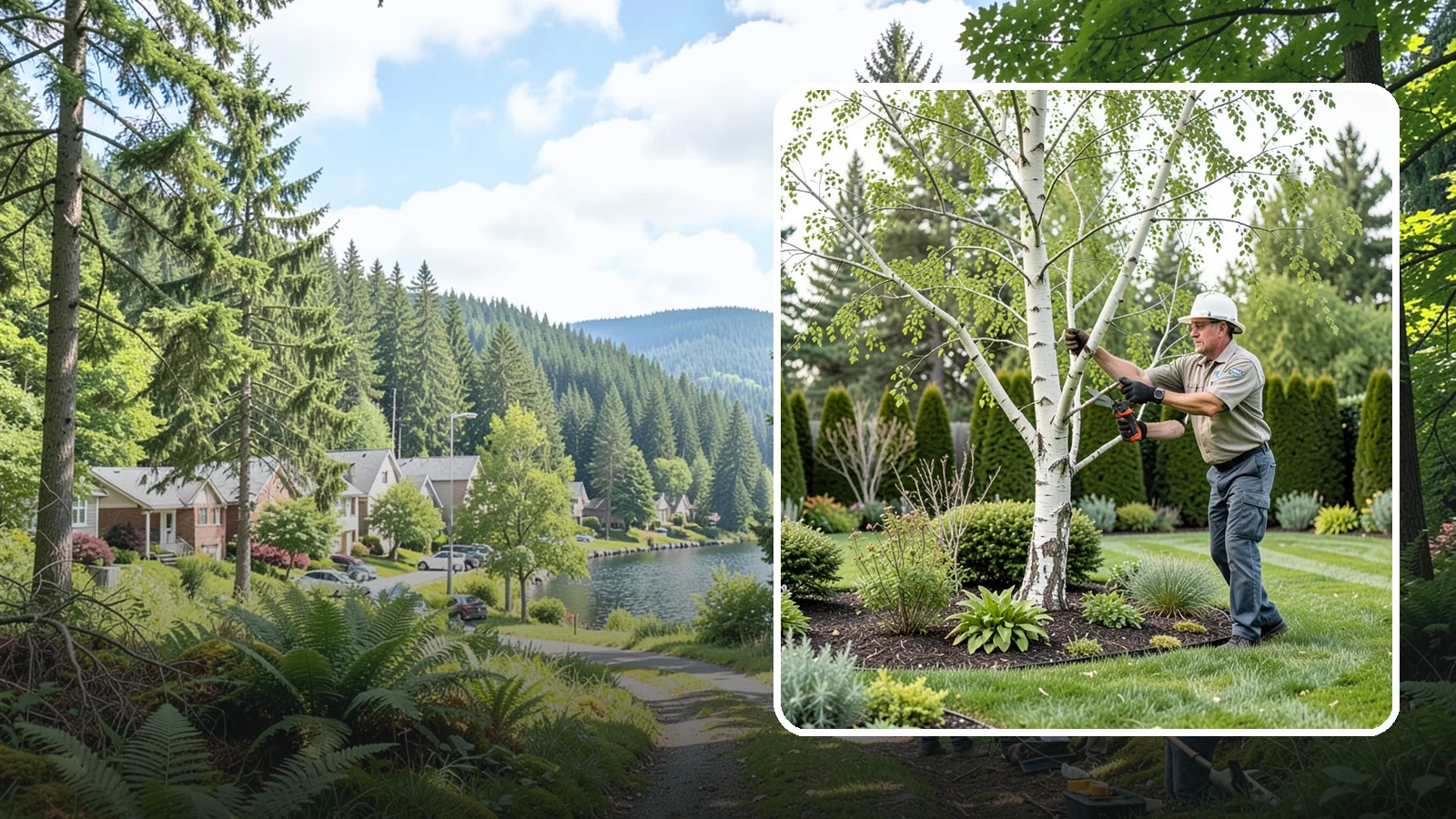 Birch Tree Pruning in Lake Forest Park, King County, WA - Well-timed birch pruning that limits heavy sap bleeding while improving health and structure.