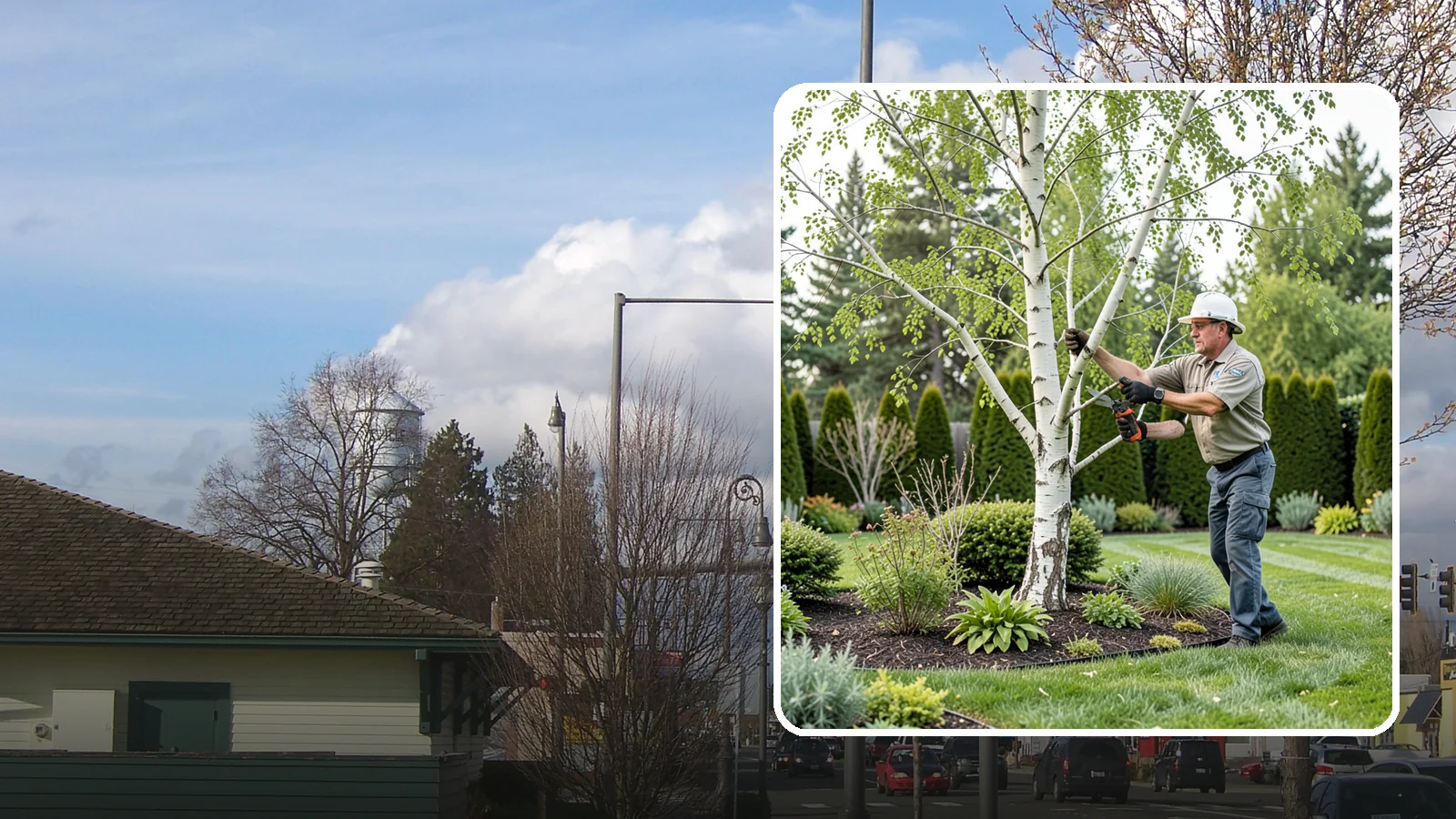 Birch Tree Pruning in Marysville, Snohomish County, WA - Well-timed birch pruning that limits heavy sap bleeding while improving health and structure.