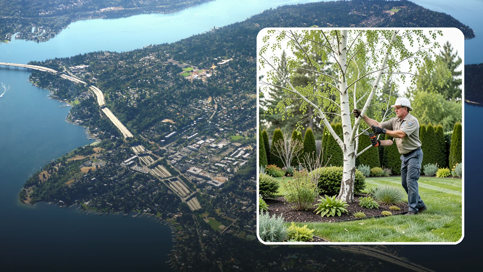 Birch Tree Pruning in Mercer Island, King County, WA - Well-timed birch pruning that limits heavy sap bleeding while improving health and structure.