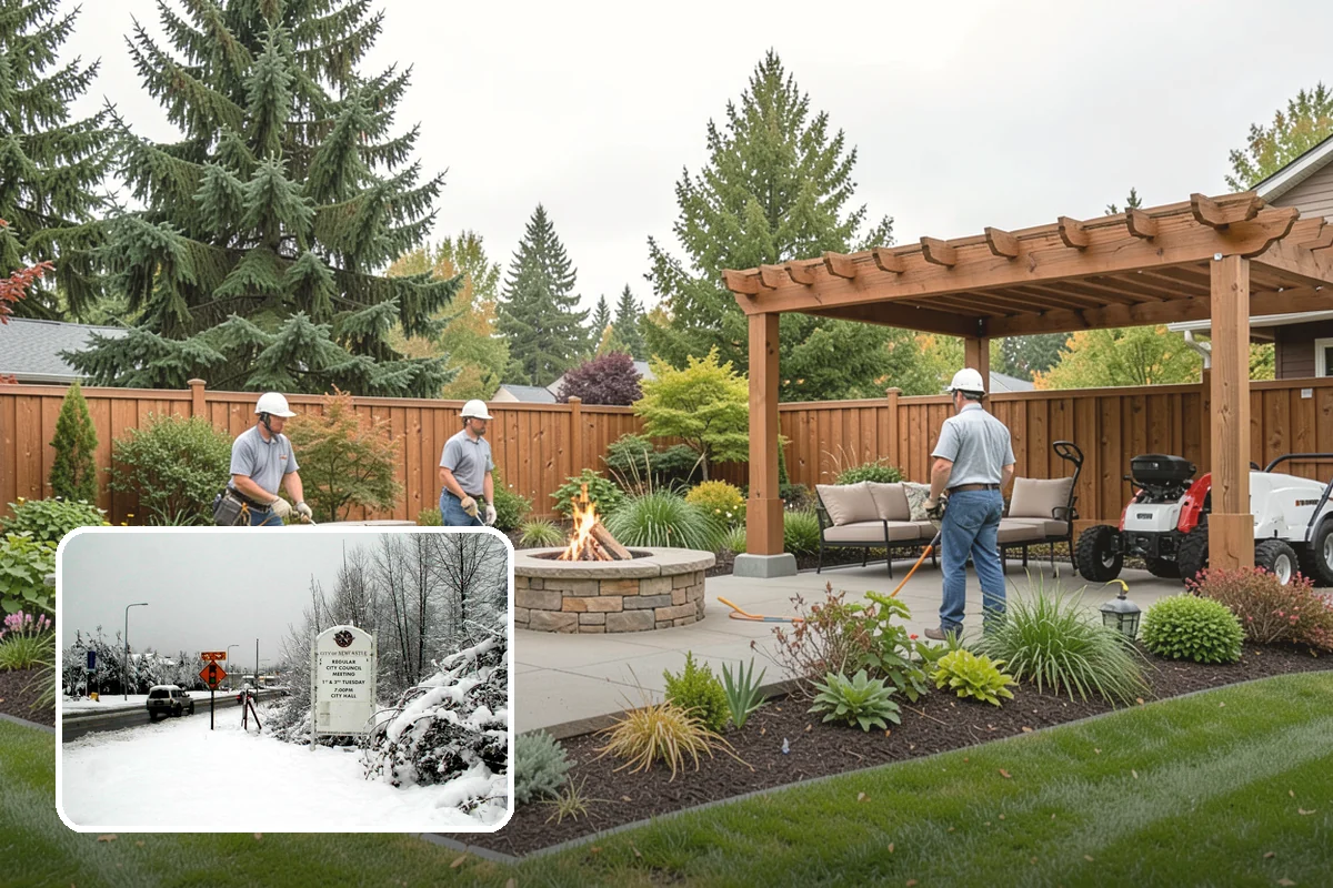 Birch Tree Pruning in Newcastle, King County, WA - Timed to limit heavy sap bleeding