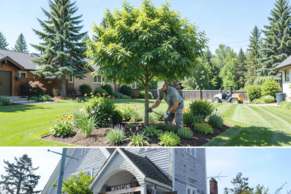 Birch Tree Pruning in Steilacoom, Pierce County, WA - Best pruned in summer or late fall to avoid spring sap bleeding.