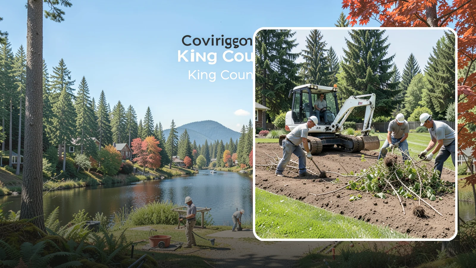 Blackberry Removal in Covington, King County, WA - Complete removal of invasive Himalayan blackberry, including root crowns, to reclaim your property for good.