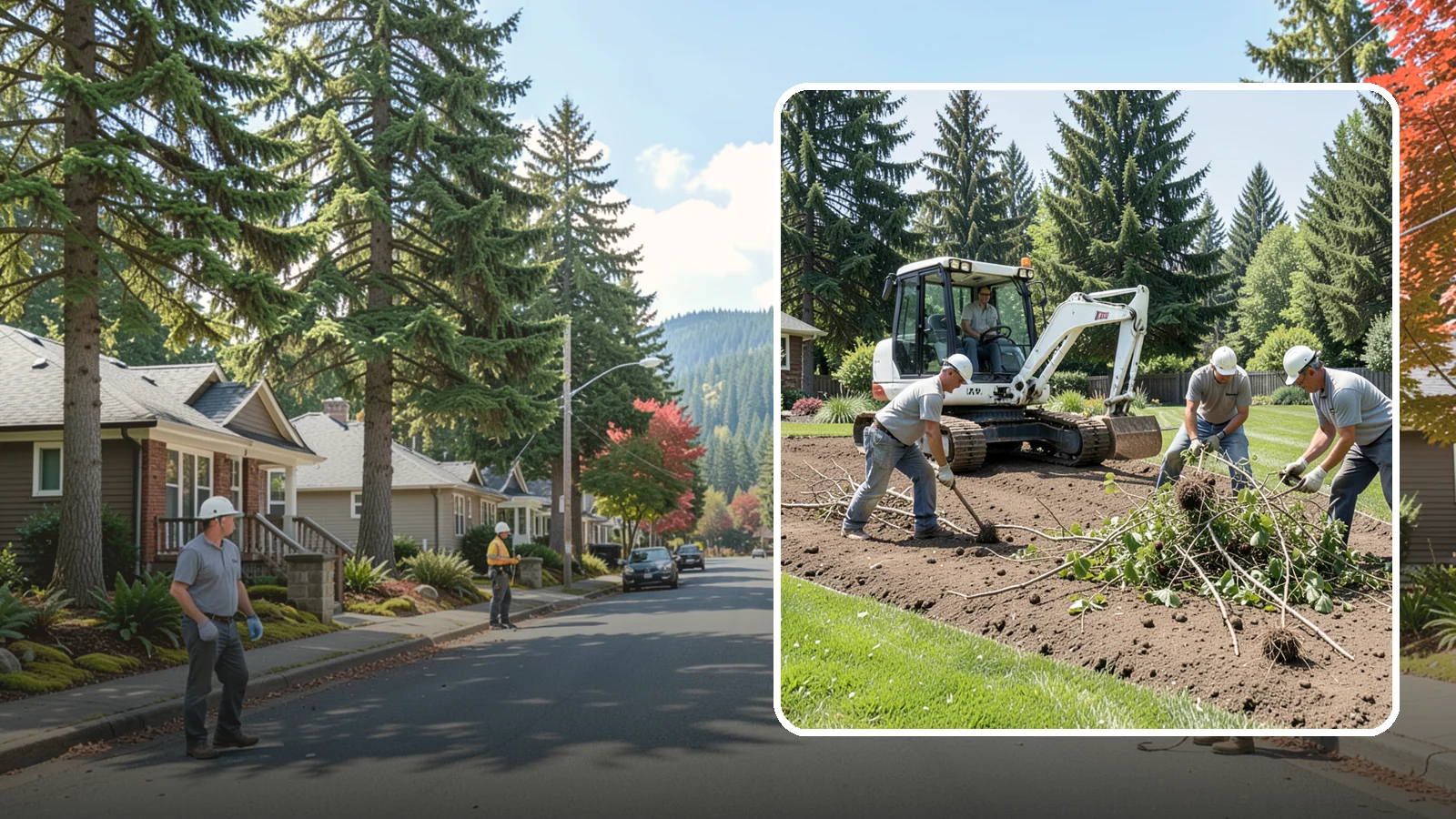 Blackberry Removal in Hunts Point, King County, WA - Complete removal of invasive Himalayan blackberry, including root crowns, to reclaim your property for good.