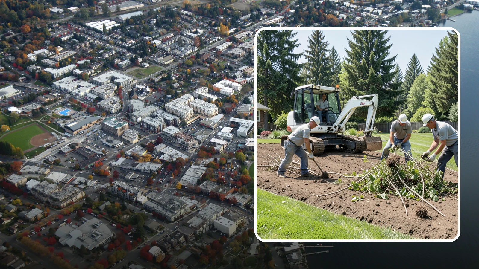Blackberry Removal in Kirkland, King County, WA - Complete removal of invasive Himalayan blackberry, including root crowns, to reclaim your property for good.