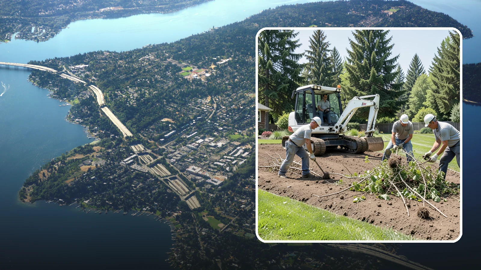 Blackberry Removal in Mercer Island, King County, WA - Complete removal of invasive Himalayan blackberry, including root crowns, to reclaim your property for good.