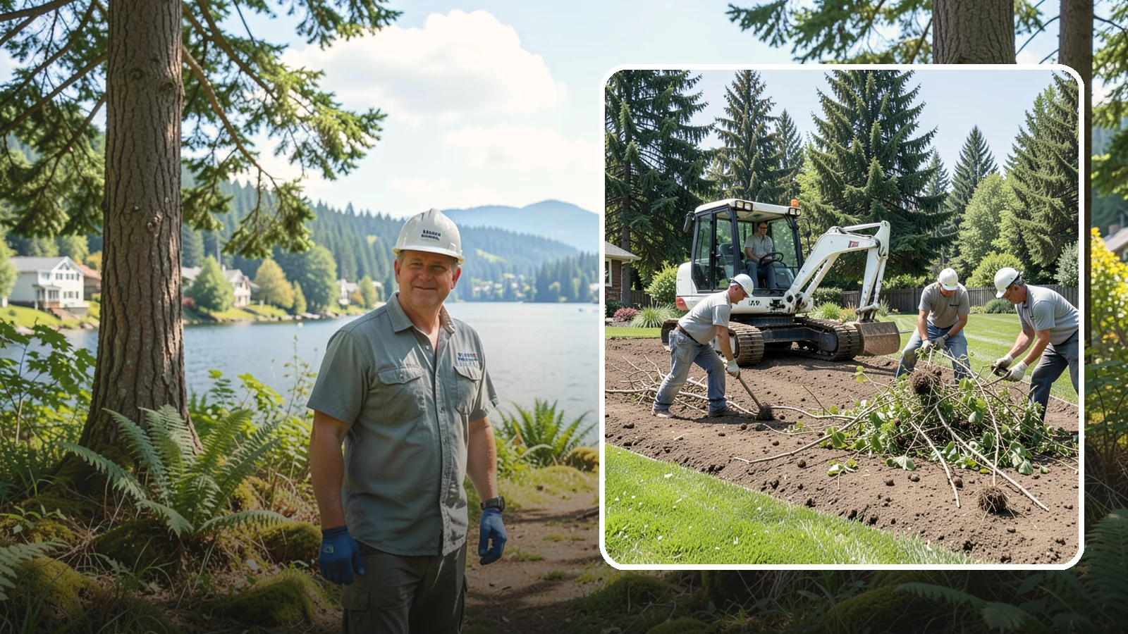 Blackberry Removal in Milton, King County, WA - Complete removal of invasive Himalayan blackberry, including root crowns, to reclaim your property for good.