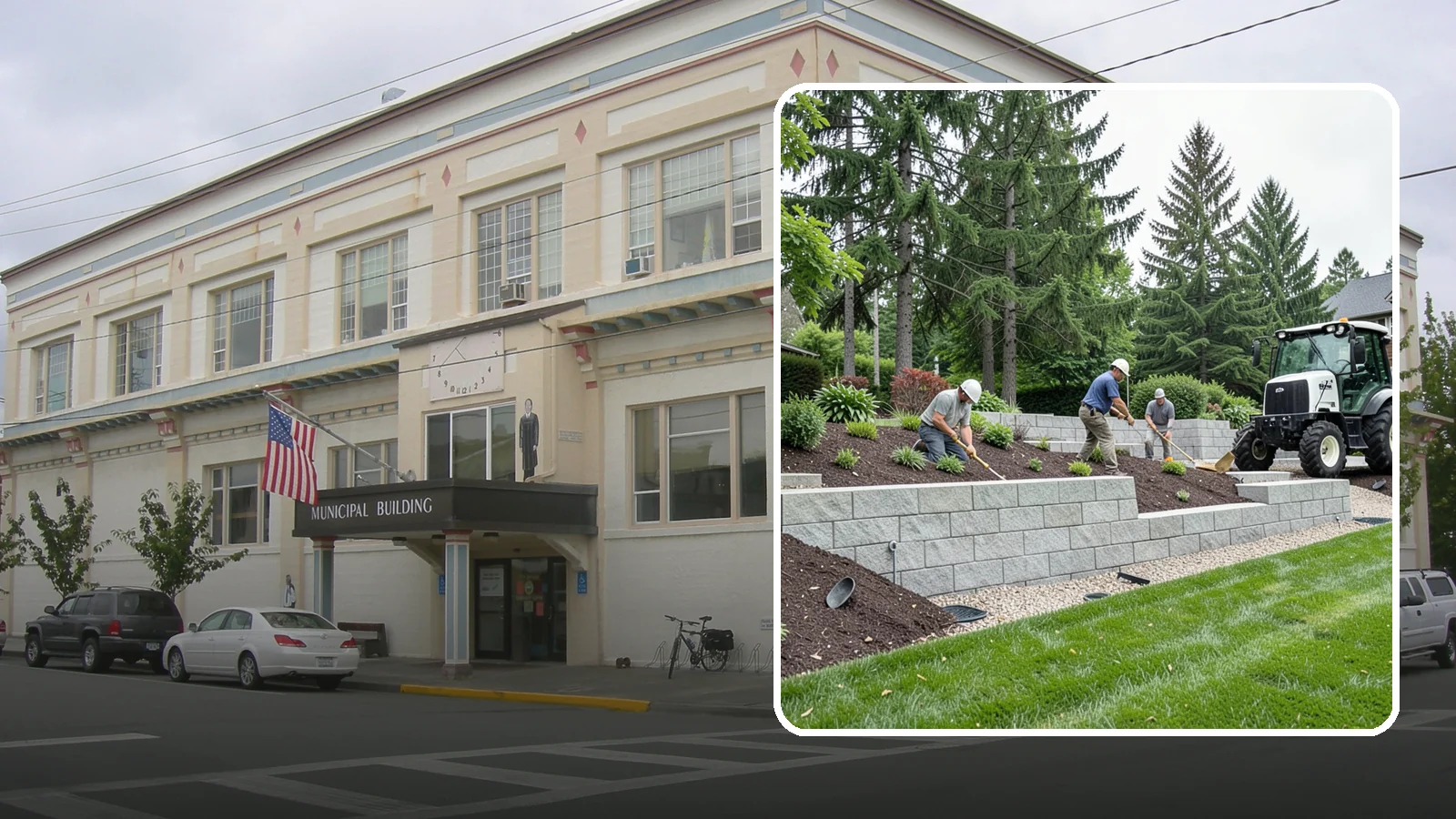 Block Wall Installation in Anacortes, Skagit County, WA - We build engineered concrete block retaining walls with the drainage systems essential for saturated Northwest slopes.