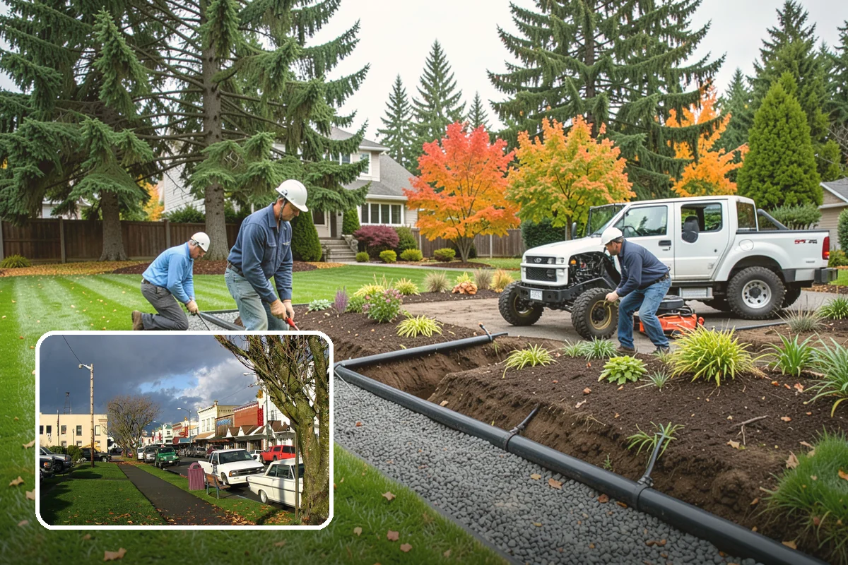 Block Wall Installation in Arlington, Snohomish County, WA - Engineered drainage relieves hydrostatic pressure