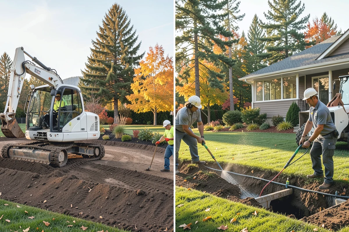Block Wall Installation in Auburn, King County, WA - Excavate and compact a level leveling-pad base