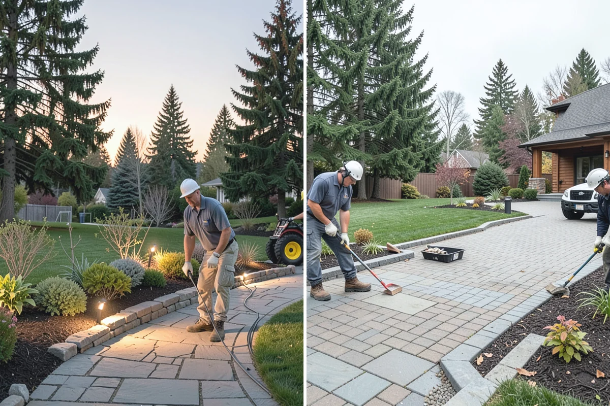 Block Wall Installation in Beaux Arts Village, King County, WA - Excavate and compact a level leveling-pad base