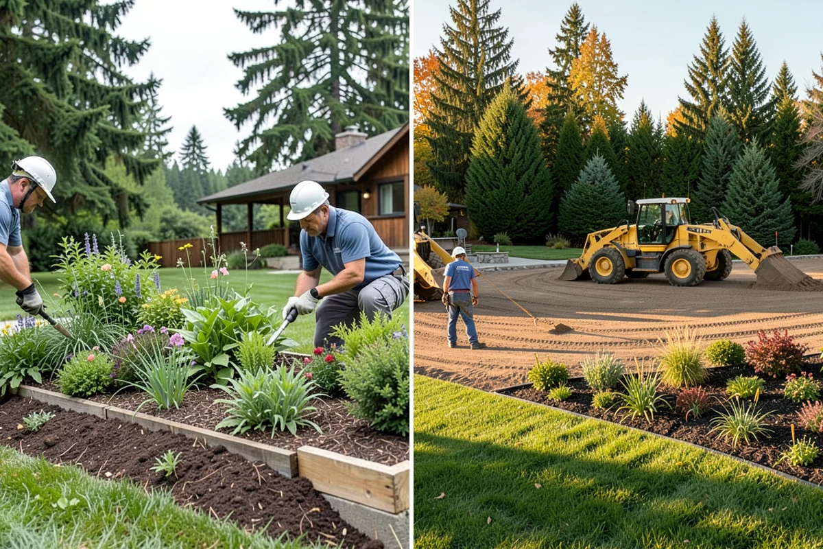 Block Wall Installation in DuPont, Pierce County, WA - Excavate and compact a level leveling-pad base