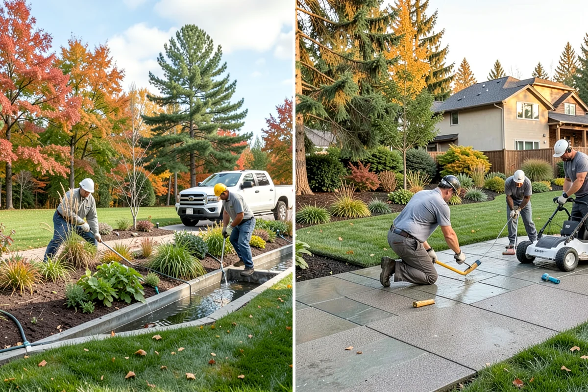 Block Wall Installation in Enumclaw, King County, WA - Excavate and compact a level leveling-pad base