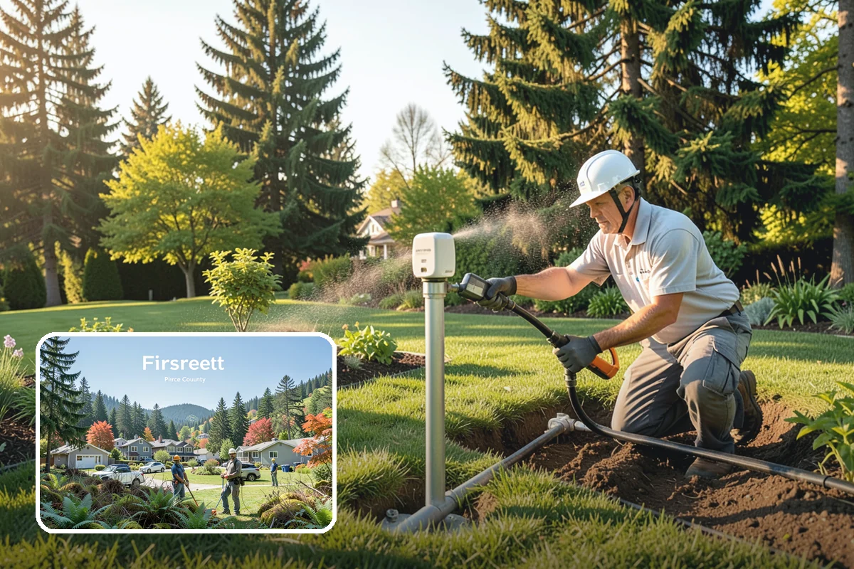 Block Wall Installation in Fircrest, Pierce County, WA - Engineered drainage relieves hydrostatic pressure
