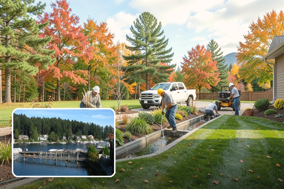 Block Wall Installation in Gig Harbor, Pierce County, WA - Engineered drainage relieves hydrostatic pressure