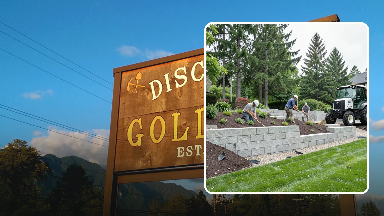 Block Wall Installation in Gold Bar, Snohomish County, WA - We build engineered concrete block retaining walls with the drainage systems essential for saturated Northwest slopes.