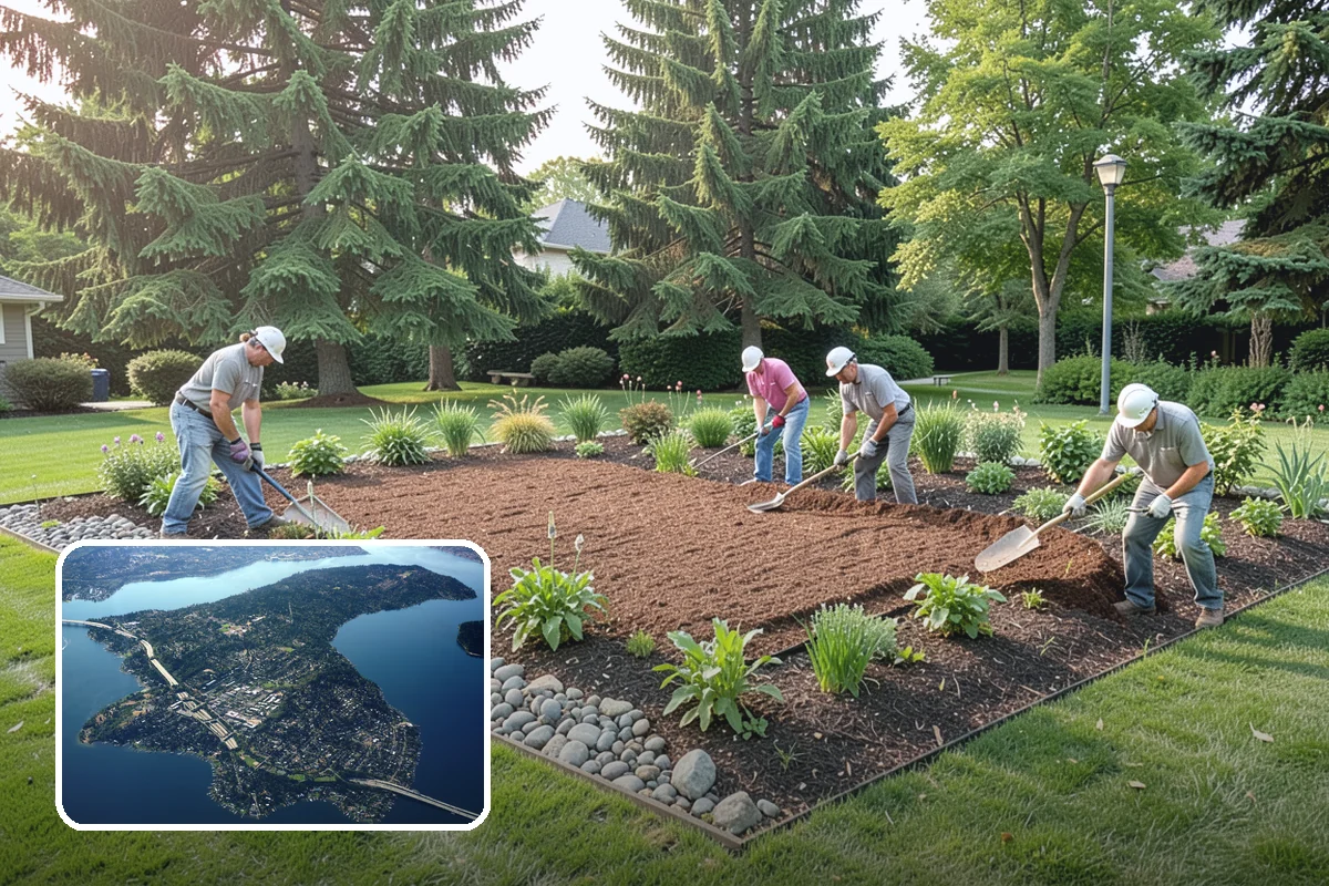 Block Wall Installation in Mercer Island, King County, WA - Engineered drainage relieves hydrostatic pressure